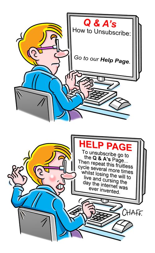 Q & A's How to unsubscribe.