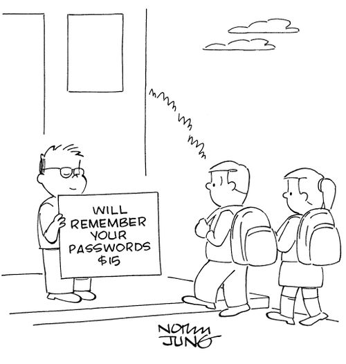 Will remember your passwords $15.