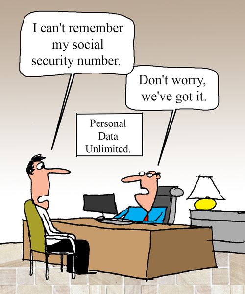 "I can't remember my social security."  