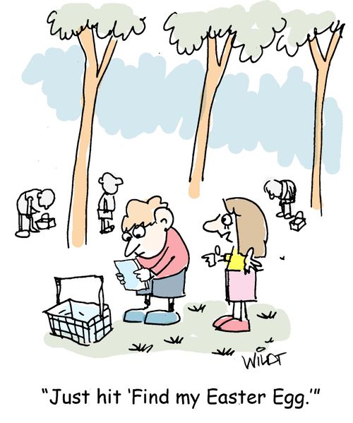 "Just hit 'Find my Easter Egg.'"