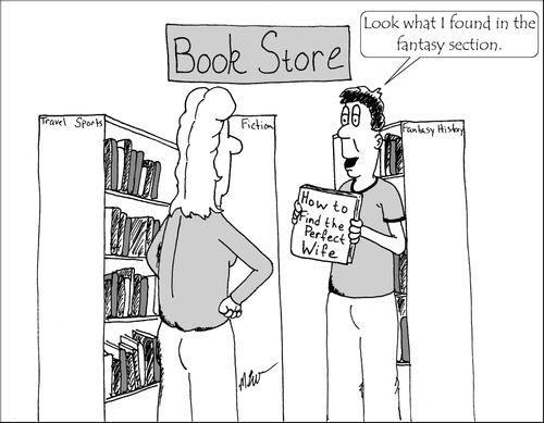 "Look what I found in the fantasy section."