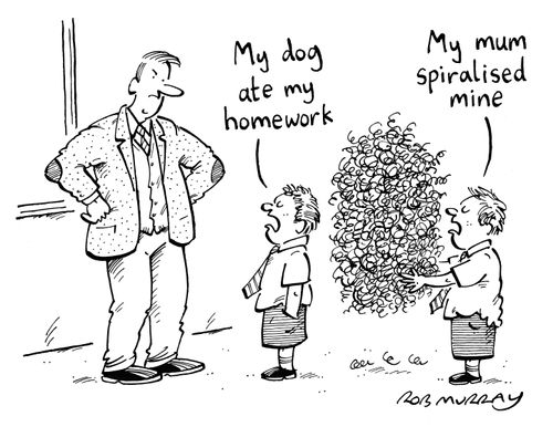 "My dog ate my homework."