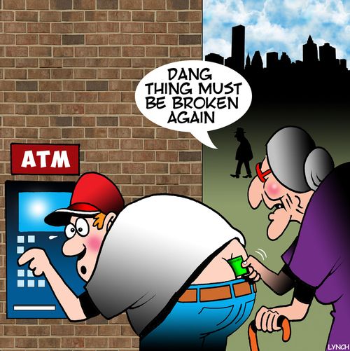 "Dang thing must be broken again."
