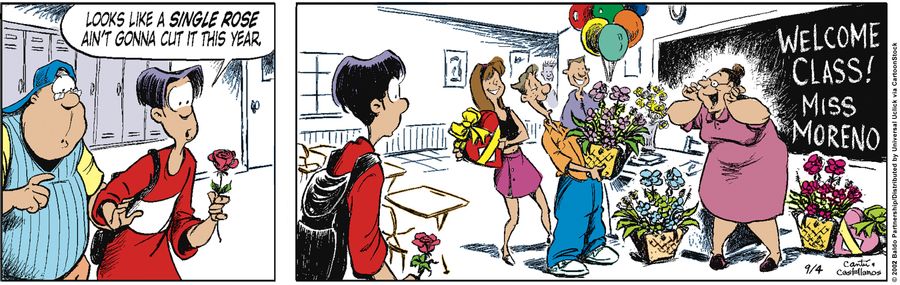 "Looks like a single rose ain't gonna cut it this year."