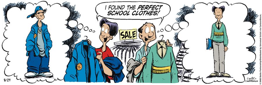 "I found the perfect school clothes!"
