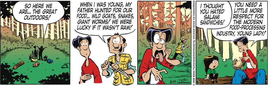 "So here we are...the great outdoors!"