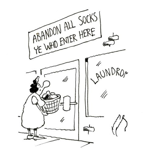 Abandon all socks ye who enter here.