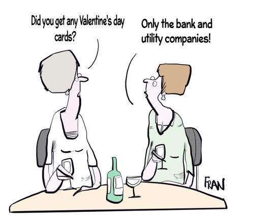 "Did you get any Valentines day cards?"