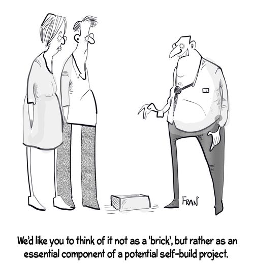 "We'd like you to think of it not as a 'brick', but rather as an essential component of a potential self-build project."