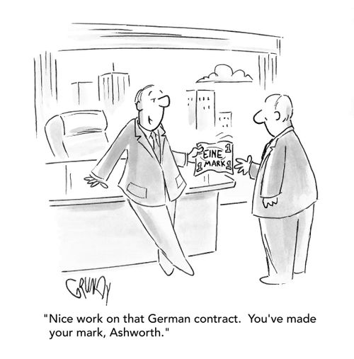 "Nice work on that German contract. You've made your mark, Ashworth."