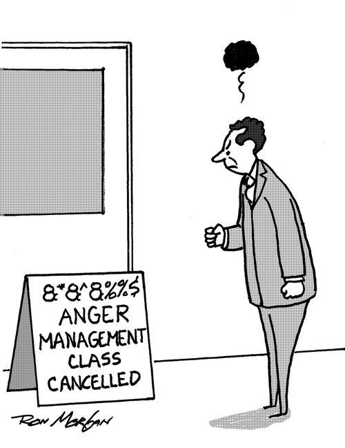 Anger Management Class Cancelled.