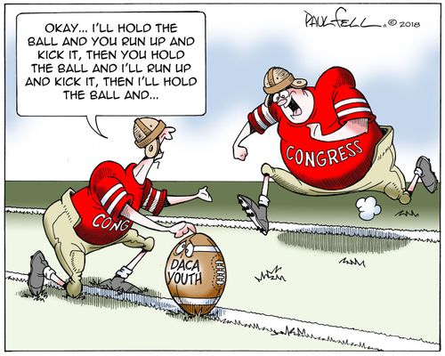 "Okay...I'll hold the ball and you run up and kick it, then you hold the ball and I'll run up and kick it, then I'll hold the ball and..."