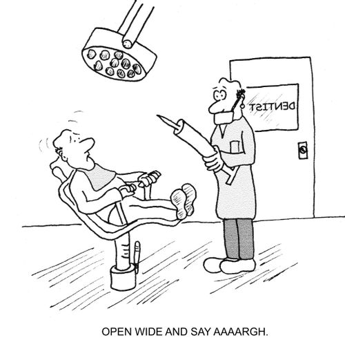"Open wide and say Aaaaargh."