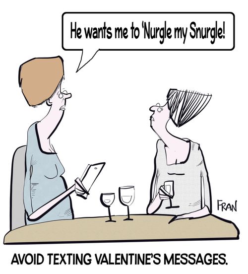 Avoid texting valentine's messages
