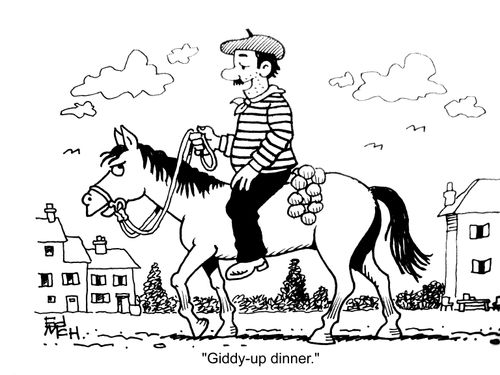 "Giddy-up dinner."