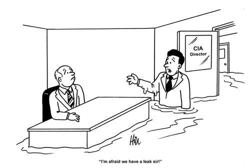 "I'm afraid we have a leak sir!"