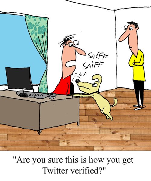"Are you sure this is how you get Twitter verified?"