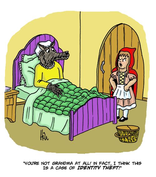 "You're not grandma at all! In fact, I think this is a case of identity theft!"