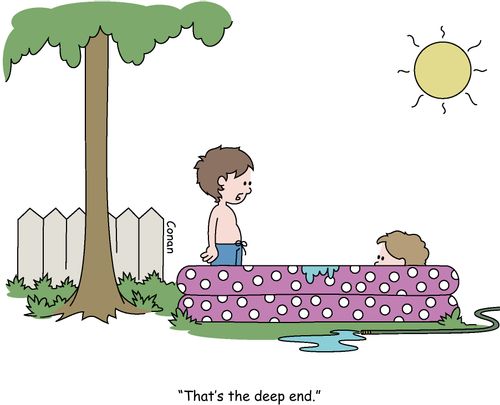 "That's the deep end."