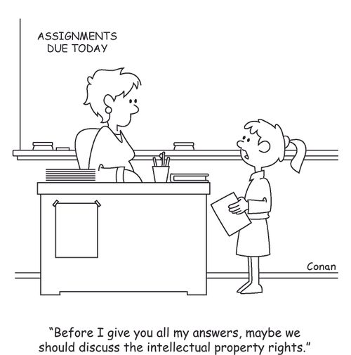 "Before I give you all my answers, maybe we should discuss the intellectual property rights."