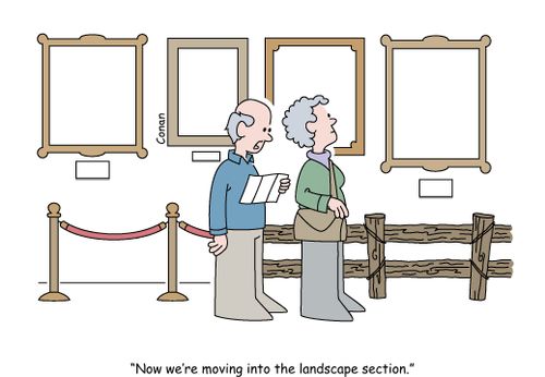 "Now we're moving into the landscape section."