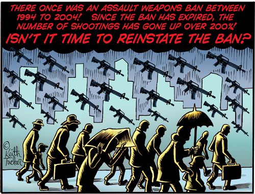 There once was an assault weapons ban between 1994 to 2004! Since the ban has expired, the number of shootings has gone up over 200%! Isn't it time to reinstate the ban?"