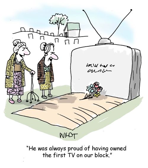 "He was always proud of having owned the first TV on our block."
