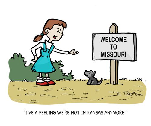 "I've a feeling we're not in Kansas anymore."