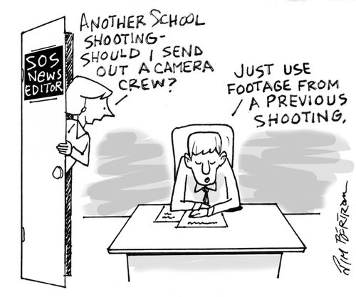 "Another school shooting - should I send out a camera crew?"