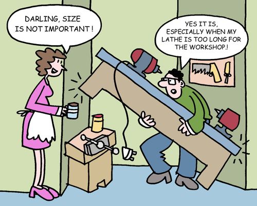 "Darling, size is not important!"