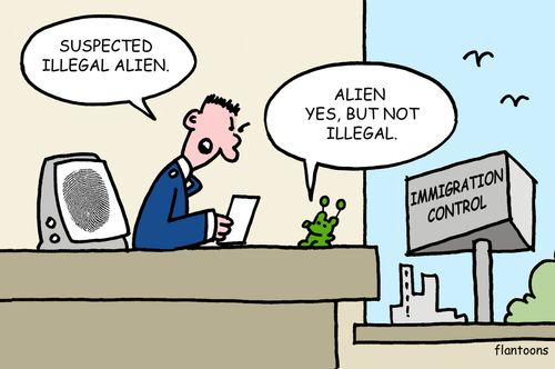 "Suspected illegal alien."