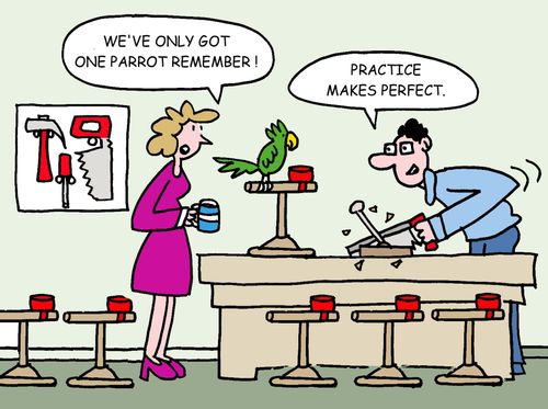 "We've only got one parrot remember."