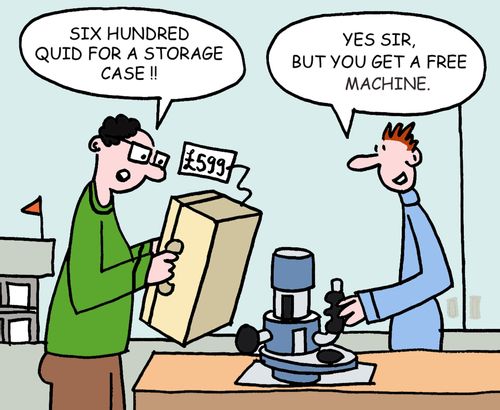 "Six hundred quid for a storage case."