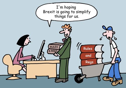 "I'm hoping Brexit is going to simplify things for us."