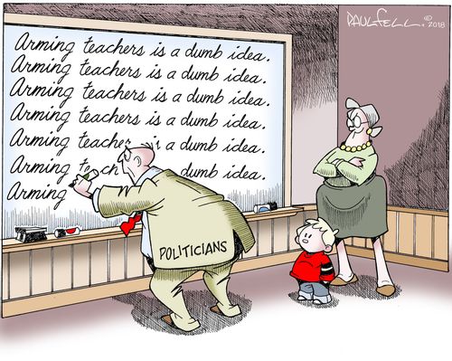 Arming teachers is a dumb idea...