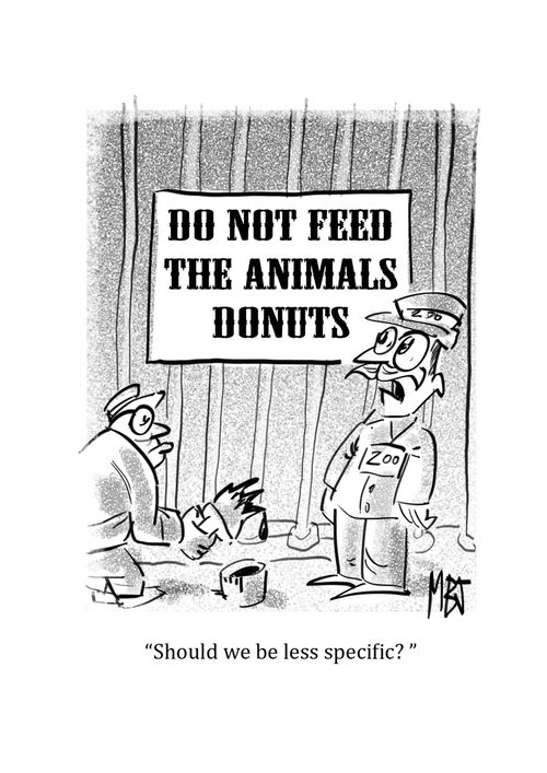 "Should we be less specific?"