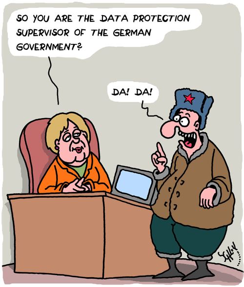 "So you are the data protection supervisor of the German government?"