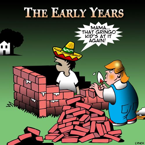 "Mama...that Gringo kid's at it again!"