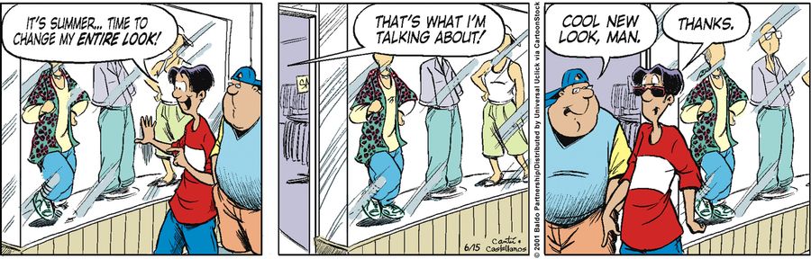 "It's summer...time to change my entire look!"