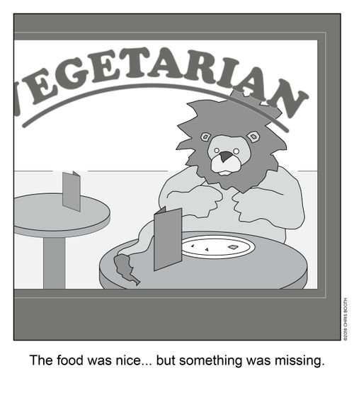 The food was nice...but something was missing.