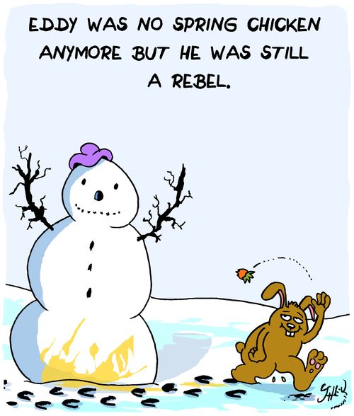 Eddy was no spring chicken anymore but he was still a rebel.