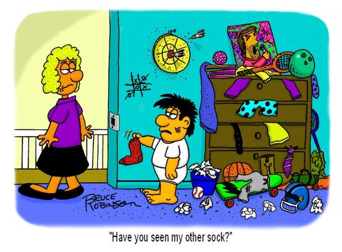 "Have you seen my other sock?"