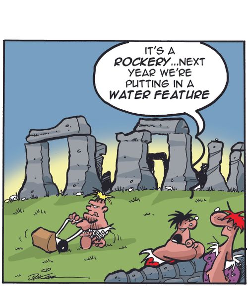 "It's a rockery...next year we're putting in a water feature."