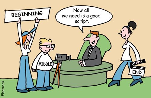 "Now all we need is a good script."
