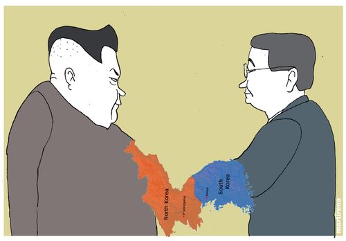 The two Koreas agree to hold a summit in April