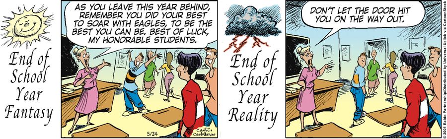 "As you leave this year behind, remember you did your best to soar with eagles, to be the best you can be, best of luck, my honorable students."