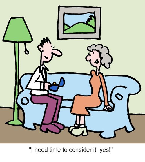 "I need time to consider it, yes!"