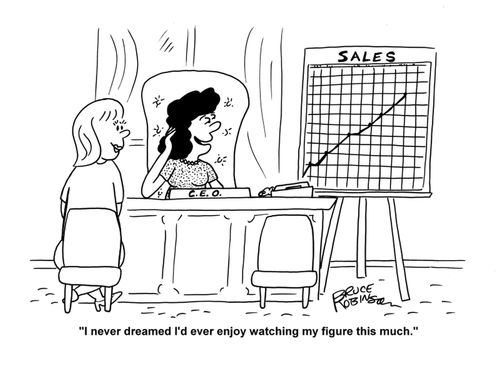 "I never dreamed I'd ever enjoy watching my figure this much."