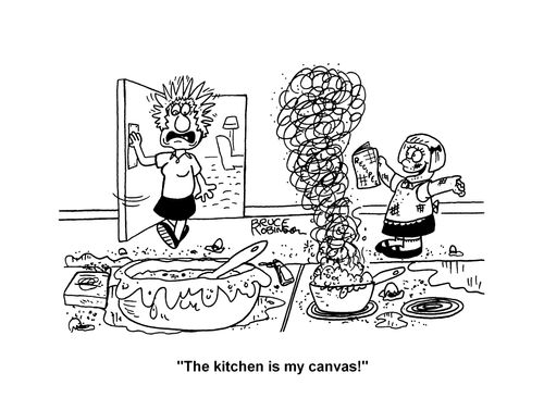 "The kitchen is my canvas!"
