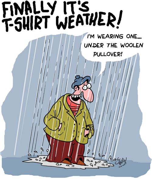 "I'm wearing one....under the woolen pullover!"